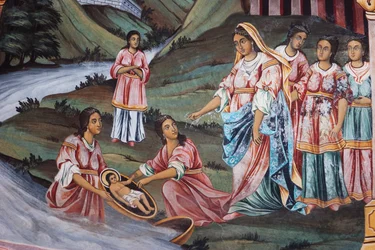 Paintings by Zahari Zograf on the Outer Walls of the Rila Monastery